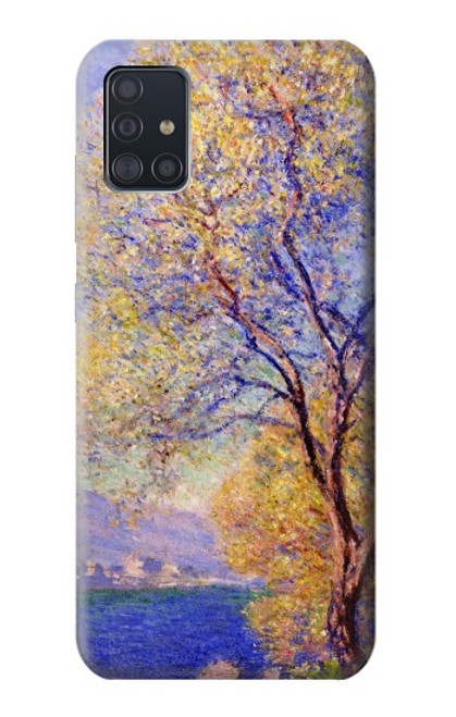 W3339 Claude Monet Antibes vue des jardins Salis Etui Coque Housse et Flip Housse Cuir pour Samsung Galaxy A51