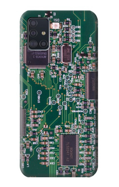 W3519 Electronique Circuit Board graphique Etui Coque Housse et Flip Housse Cuir pour Samsung Galaxy A51