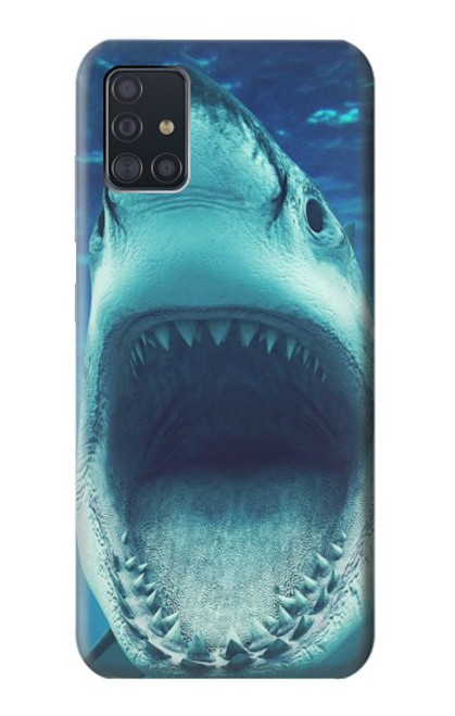 W3548 Requin-tigre Etui Coque Housse et Flip Housse Cuir pour Samsung Galaxy A51