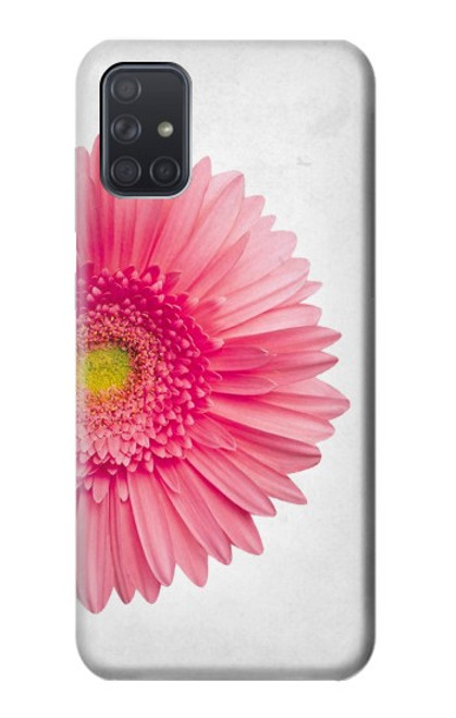 W3044 Rose Gerbera millésimé Etui Coque Housse et Flip Housse Cuir pour Samsung Galaxy A71