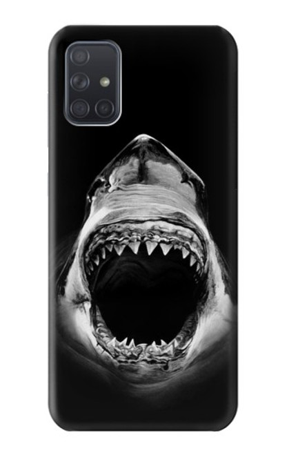 W3100 Requin blanc Etui Coque Housse et Flip Housse Cuir pour Samsung Galaxy A71