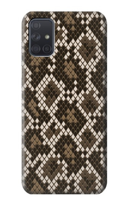 W3389 Seamless Serpent Motif graphique Peau Etui Coque Housse et Flip Housse Cuir pour Samsung Galaxy A71