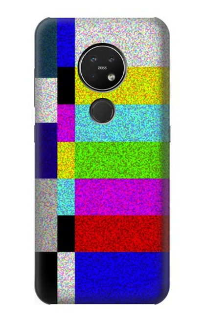 W2871 Le bruit du signal TV Etui Coque Housse et Flip Housse Cuir pour Nokia 7.2