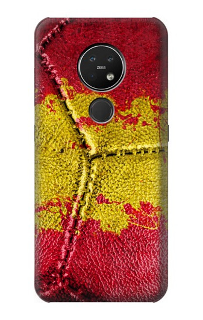 W3315 Espagne Drapeau graphique Football Millésime Etui Coque Housse et Flip Housse Cuir pour Nokia 7.2