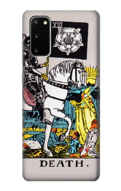 W3008 Mort de carte de tarot Etui Coque Housse et Flip Housse Cuir pour Samsung Galaxy S20