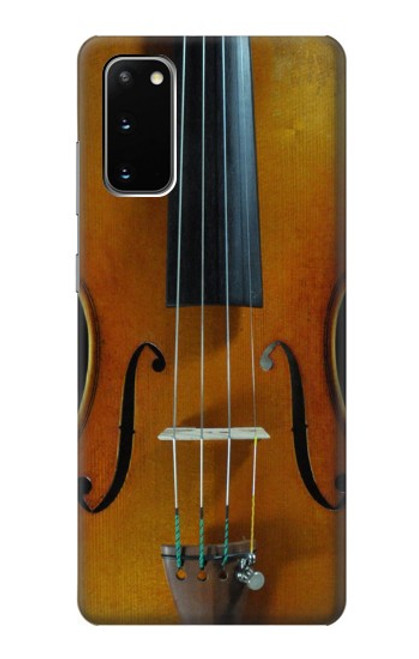 W3234 Violon Etui Coque Housse et Flip Housse Cuir pour Samsung Galaxy S20