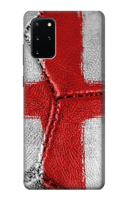 W3316 Angleterre Drapeau graphique Football Millésime Etui Coque Housse et Flip Housse Cuir pour Samsung Galaxy S20 Plus, Galaxy S20+