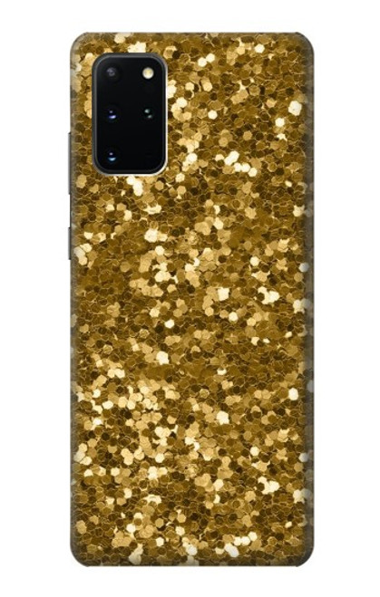 W3388 Imprimer or Glitter Graphic Etui Coque Housse et Flip Housse Cuir pour Samsung Galaxy S20 Plus, Galaxy S20+