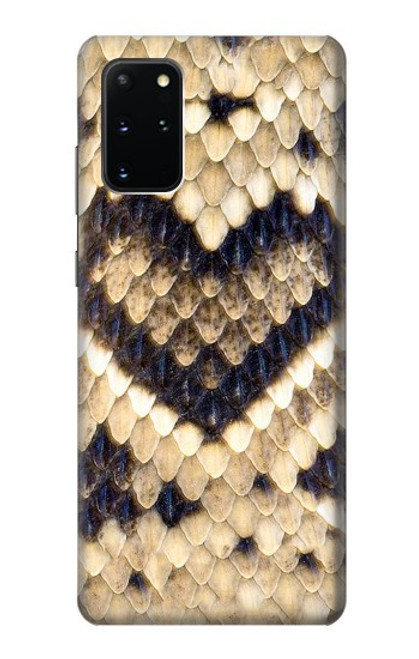 W3417 Diamant Rattle Serpent graphique Imprimer Etui Coque Housse et Flip Housse Cuir pour Samsung Galaxy S20 Plus, Galaxy S20+