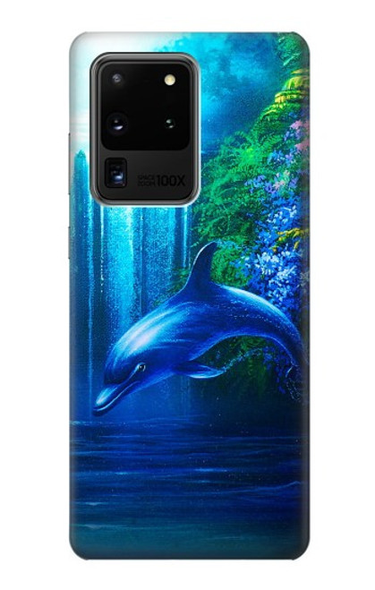 W0385 Dauphin Etui Coque Housse et Flip Housse Cuir pour Samsung Galaxy S20 Ultra