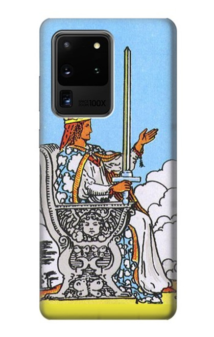 W3068 Carte de tarot Reine des épées Etui Coque Housse et Flip Housse Cuir pour Samsung Galaxy S20 Ultra