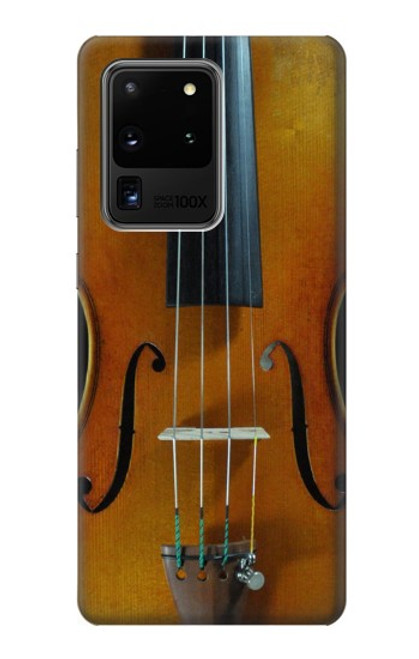 W3234 Violon Etui Coque Housse et Flip Housse Cuir pour Samsung Galaxy S20 Ultra