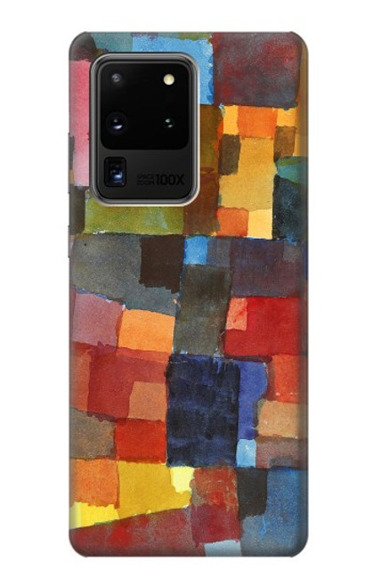 W3341 Paul Klee Raumarchitekturen Etui Coque Housse et Flip Housse Cuir pour Samsung Galaxy S20 Ultra