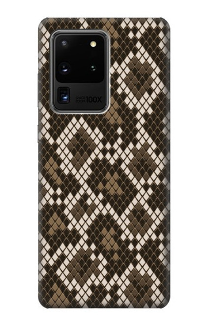 W3389 Seamless Serpent Motif graphique Peau Etui Coque Housse et Flip Housse Cuir pour Samsung Galaxy S20 Ultra