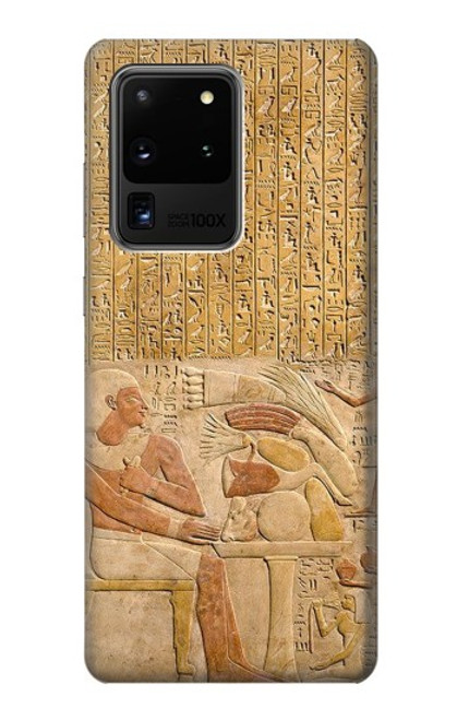 W3398 Egypte Stela Montouhotep Etui Coque Housse et Flip Housse Cuir pour Samsung Galaxy S20 Ultra