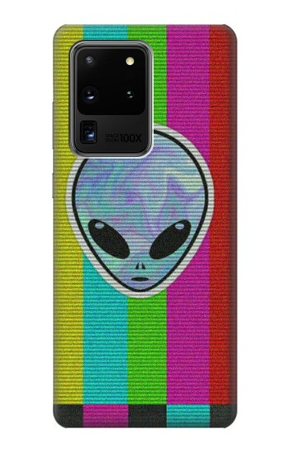 W3437 Extraterrestre Aucun signal Etui Coque Housse et Flip Housse Cuir pour Samsung Galaxy S20 Ultra