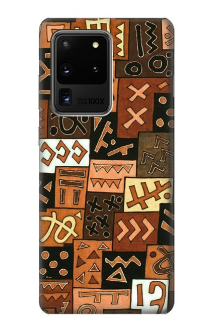 W3460 Motif Art Mali Etui Coque Housse et Flip Housse Cuir pour Samsung Galaxy S20 Ultra