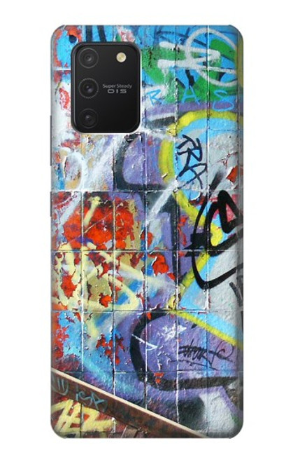 W0588 mur de graffiti Etui Coque Housse et Flip Housse Cuir pour Samsung Galaxy S10 Lite