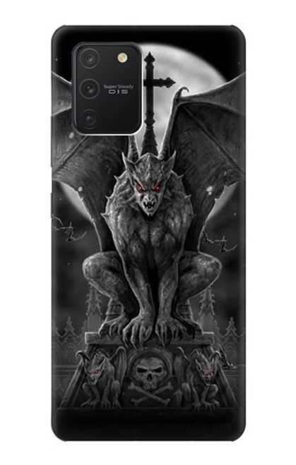 W0850 Gargouille diable démon Etui Coque Housse et Flip Housse Cuir pour Samsung Galaxy S10 Lite