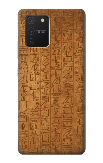 W2805 Égyptien Papyrus d'Ani Etui Coque Housse et Flip Housse Cuir pour Samsung Galaxy S10 Lite