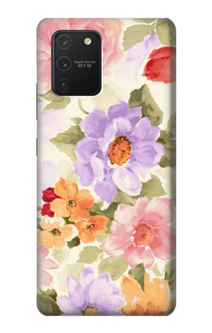 W3035 Peinture douce Fleur Etui Coque Housse et Flip Housse Cuir pour Samsung Galaxy S10 Lite