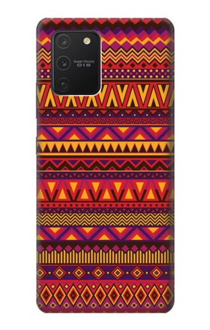 W3404 Aztèques Motif Etui Coque Housse et Flip Housse Cuir pour Samsung Galaxy S10 Lite