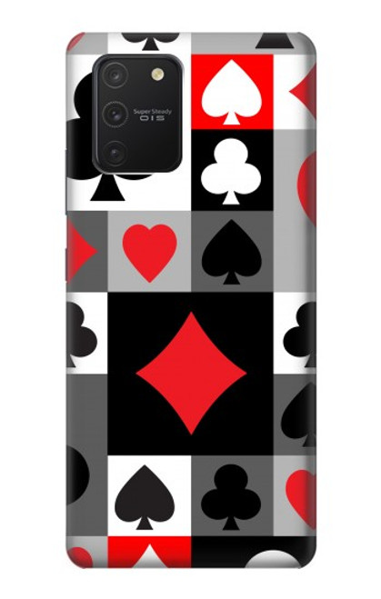 W3463 Costume Poker Carte Etui Coque Housse et Flip Housse Cuir pour Samsung Galaxy S10 Lite