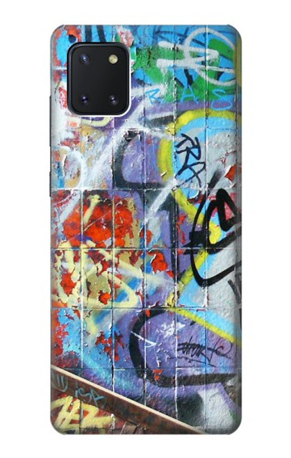 W0588 mur de graffiti Etui Coque Housse et Flip Housse Cuir pour Samsung Galaxy Note10 Lite