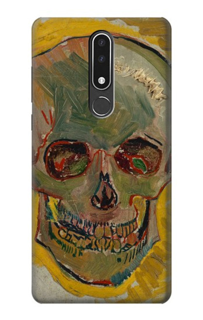 W3359 Vincent Van Gogh Crâne Etui Coque Housse et Flip Housse Cuir pour Nokia 3.1 plus