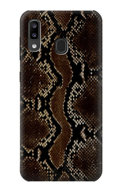 W0553 serpent Peau Etui Coque Housse et Flip Housse Cuir pour Samsung Galaxy A20, Galaxy A30