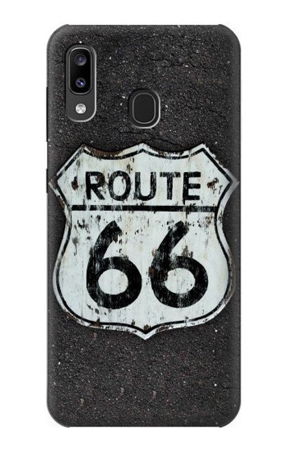 W3207 Route 66 Etui Coque Housse et Flip Housse Cuir pour Samsung Galaxy A20, Galaxy A30