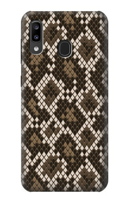 W3389 Seamless Serpent Motif graphique Peau Etui Coque Housse et Flip Housse Cuir pour Samsung Galaxy A20, Galaxy A30