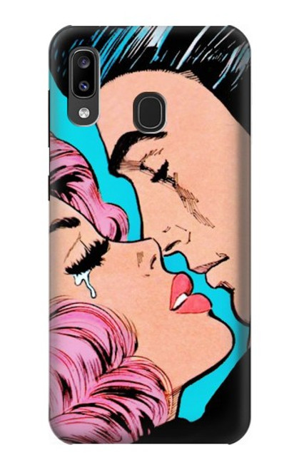 W3469 Pop Art Etui Coque Housse et Flip Housse Cuir pour Samsung Galaxy A20, Galaxy A30