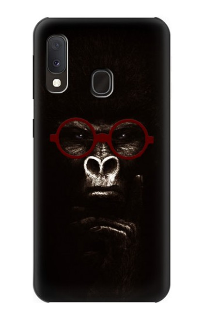 W3529 penser Gorilla Etui Coque Housse et Flip Housse Cuir pour Samsung Galaxy A20e