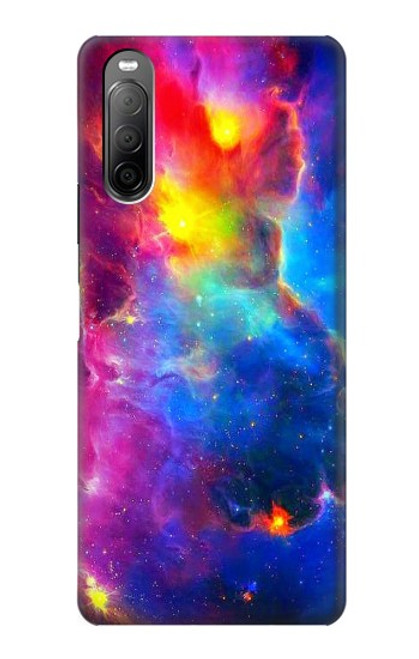 W3371 Ciel de nébuleuse Etui Coque Housse et Flip Housse Cuir pour Sony Xperia 10 II