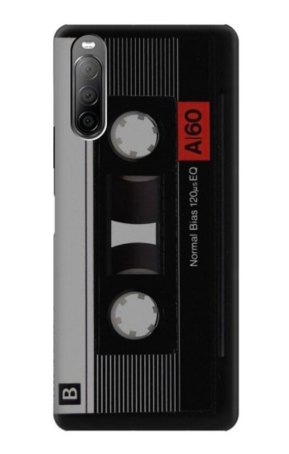W3516 Ruban cassette millésimé Etui Coque Housse et Flip Housse Cuir pour Sony Xperia 10 II