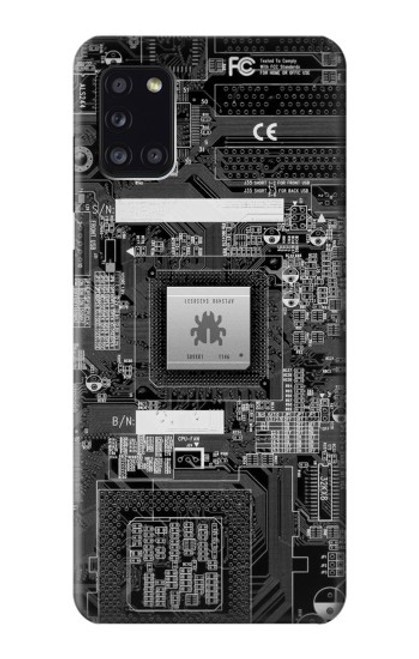 W3434 Punaise Circuit Board graphique Etui Coque Housse et Flip Housse Cuir pour Samsung Galaxy A31