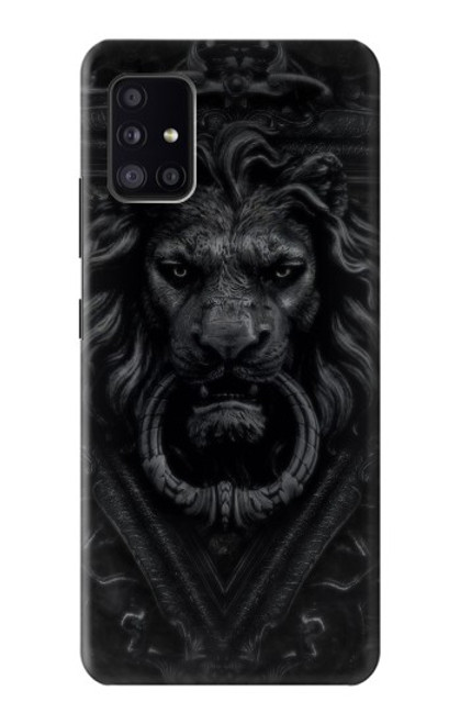W3619 Lion noir gothique Etui Coque Housse et Flip Housse Cuir pour Samsung Galaxy A41