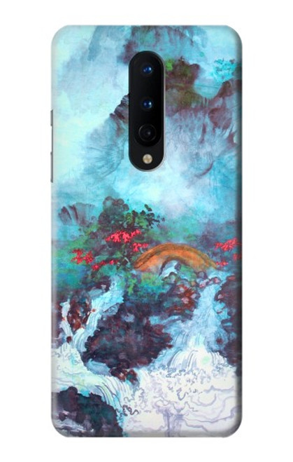 W2724 Dragon Blanc Piscine Haisu Lui Etui Coque Housse et Flip Housse Cuir pour OnePlus 8