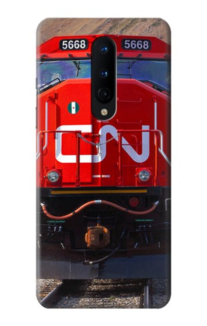 W2774 Train Canada Nationale des chemins de fer Etui Coque Housse et Flip Housse Cuir pour OnePlus 8