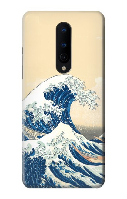 W2790 Hokusai Sous la vague au large de Kanagawa Etui Coque Housse et Flip Housse Cuir pour OnePlus 8