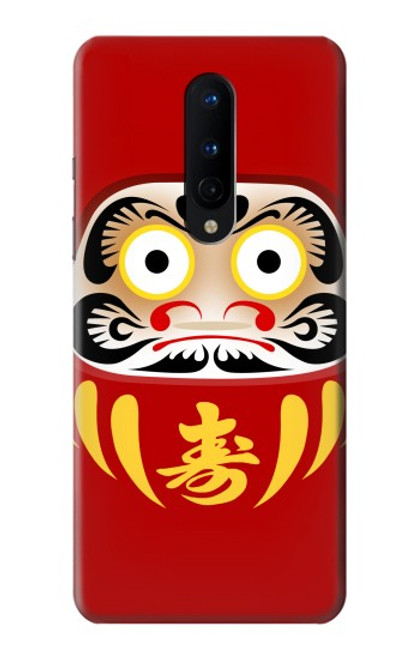 W3045 Japon Bonne chance Daruma Poupée Etui Coque Housse et Flip Housse Cuir pour OnePlus 8