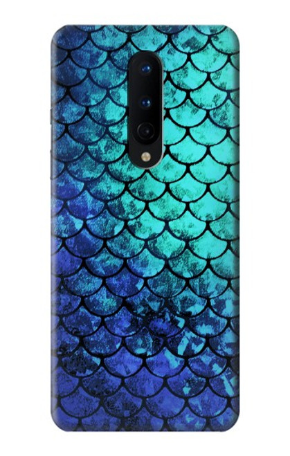 W3047 Vert Sirène écailles de poisson Etui Coque Housse et Flip Housse Cuir pour OnePlus 8