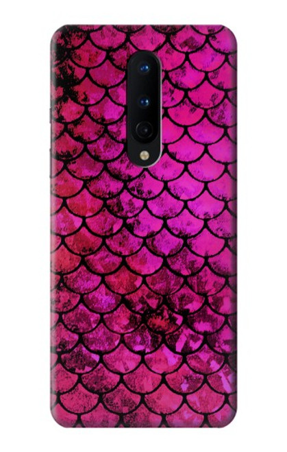 W3051 Rose Sirène écailles de poisson Etui Coque Housse et Flip Housse Cuir pour OnePlus 8