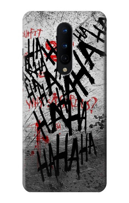 W3073 Joker Hahaha de sang éclaboussures Etui Coque Housse et Flip Housse Cuir pour OnePlus 8