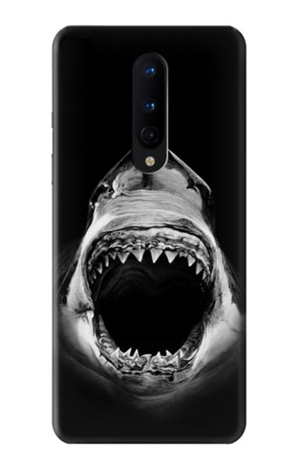 W3100 Requin blanc Etui Coque Housse et Flip Housse Cuir pour OnePlus 8