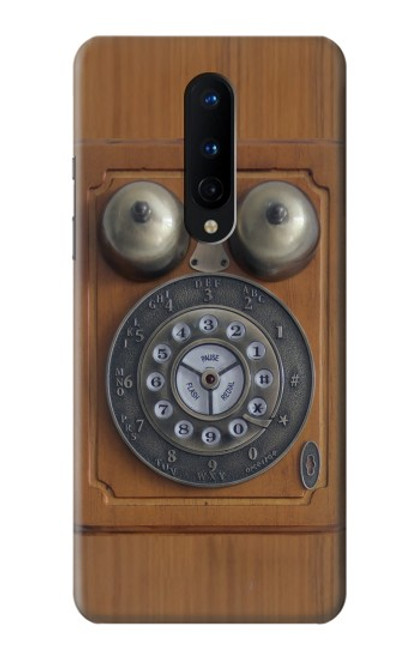 W3146 Mur Antique Retro Ligne téléphonique Etui Coque Housse et Flip Housse Cuir pour OnePlus 8