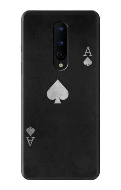 W3152 Noir Ace of Spade Etui Coque Housse et Flip Housse Cuir pour OnePlus 8