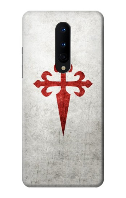 W3200 Ordre de Santiago Croix de Saint-Jacques Etui Coque Housse et Flip Housse Cuir pour OnePlus 8