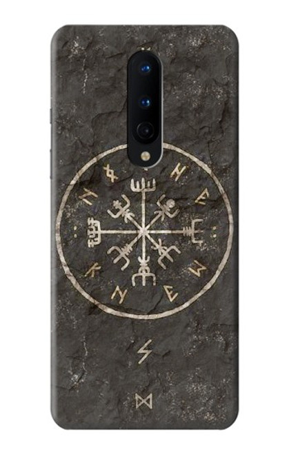 W3413 Ancient Norse Viking Symbole Etui Coque Housse et Flip Housse Cuir pour OnePlus 8